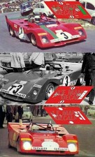 Décal Ferrari 312 PB Targa