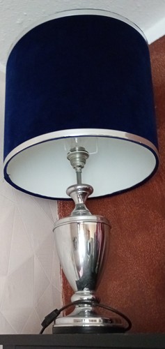 Lampe table métal chromé - lampe,