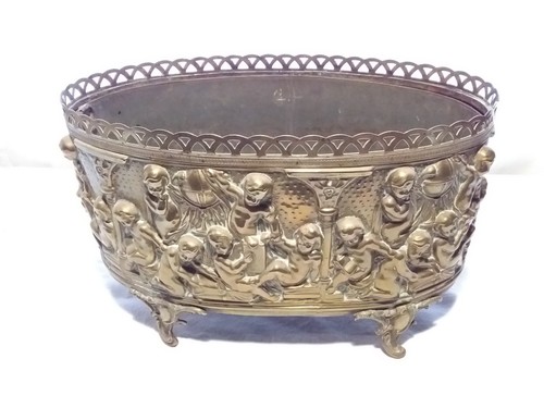 Jardiniere aux angelots - angelots, cuivre