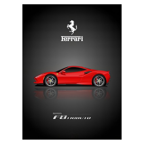 Affiche ferrari tributo - affiche, f8