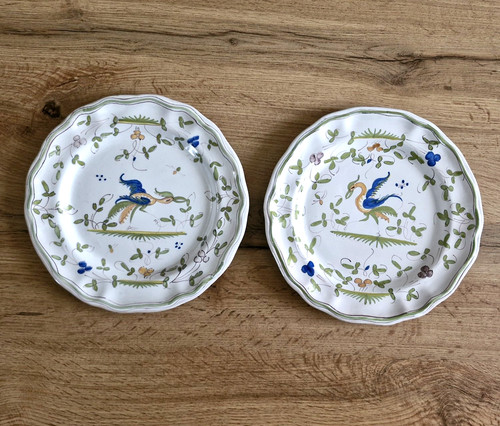 Rare paire assiettes - rare, d’assiettes
