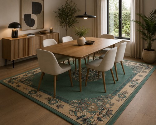 Tapis vert eau style - tapis,