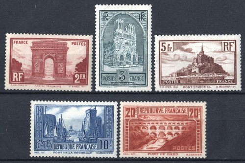 France yvert 258 262 - france, /