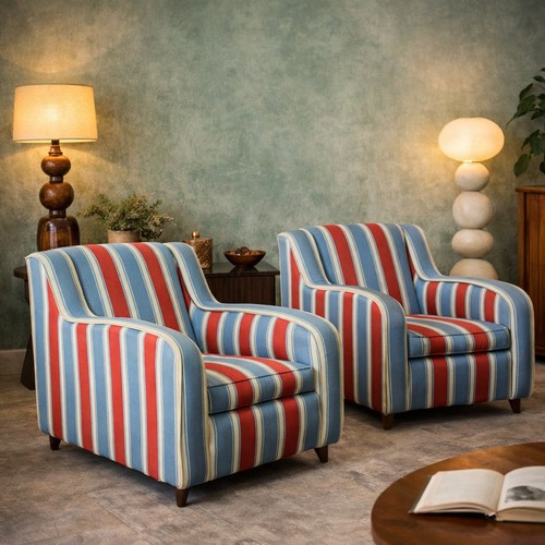 Fauteuils vintage tissu - vintage,