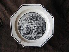 Rare Sarreguemines Pottery Octagonal Plate Period 1828-1840 No.4