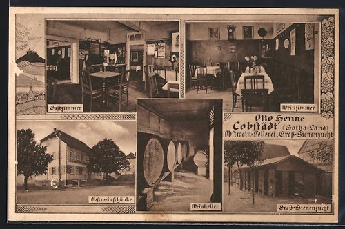 Carte postale cobstädt cave - postale, cobstädt,