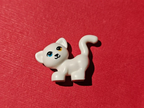 Chat blanc yeux vairons lego - chat,