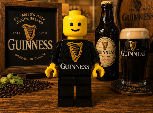 Figurine style brique guinness - style,