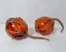 2 boules de verre flotteurs