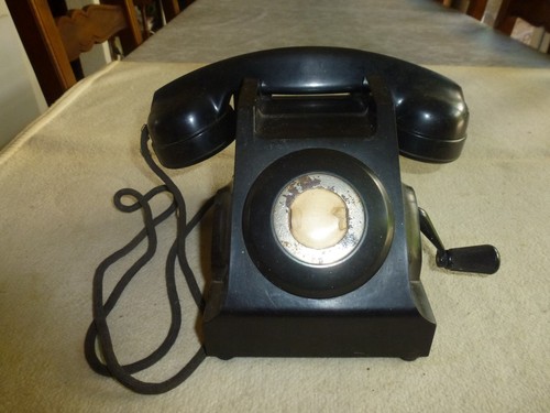 Ancien telephone noir bakelite - ancien,
