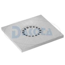 Plaque D'égout Siphonée Complète Avec Cadre En Polypropylène Gris Dakota