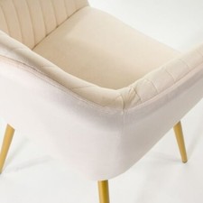 Fauteuil tapissé en velours