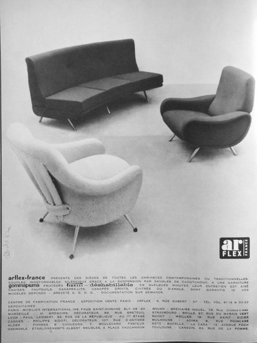 Publicité 1958 arflex france - publicitÉ,