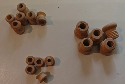 Lot pièces bois tourné - lot, 16