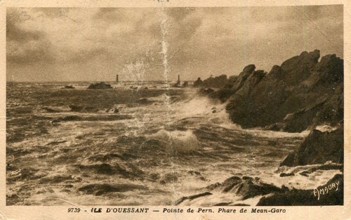 Carte ile ouessant pointe de - ile, d'ouessant