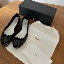 Rare Repetto Cendrillon Baby Black Ballet Flats Size 40 US 9.5 Gently Used