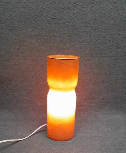 Lampe table verre marron - lampe,