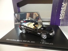 MERCEDES 500 SL CABRIOLET 2001 Noir NOREV 1:43