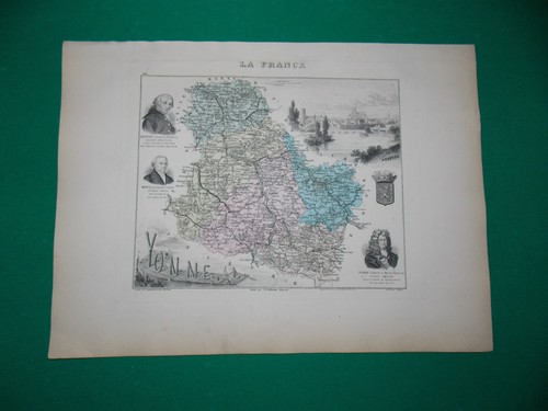 Yonne carte atlas migeon - atlas,