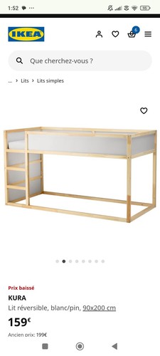 Lit enfant hauteur ikea - hauteur,