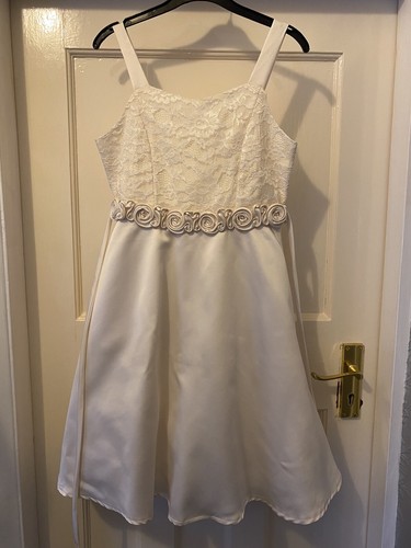 Robe rose style - satin, fille
