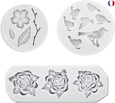 Bymivofun 3pcs Fleur Oiseaux