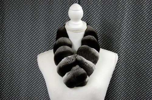 Foulard horizontal double face