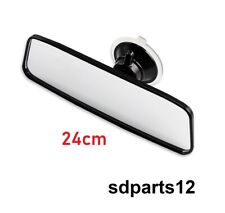 Rétroviseur Intérieur de Voiture 24cm Universel à Ventouse Réglable Verre Trempé