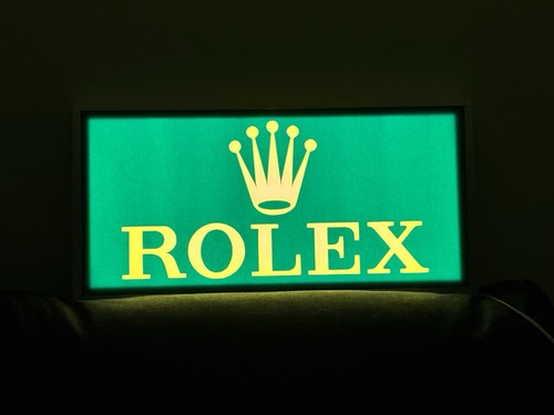 Rolex enseigne lumineuse logo - rolex,