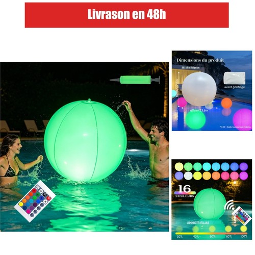 Boule lumineuse piscine - lumineuse,