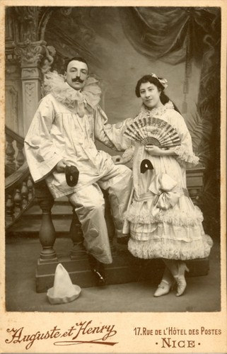 Carnaval nice 1900 pierrot - carnaval,