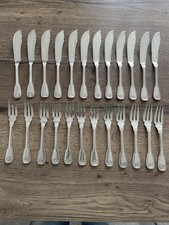 24 anciens couverts à poisson