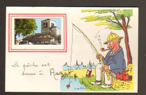 Auzat pecheur clocher - pecheur,