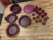 MICRO VAP TUPPERWARE Mauve - Cuiseur Vapeur Tupperware + 8 Pots Avec Couvercle !