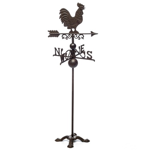 Girouette sur pied motif coq - pied,