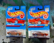Hot Wheels LOT OF TWO #816 BROWN FERRARI 308 WITH 5 HOLE WHEELS READ!!