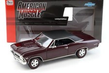 1:18 Auto World 1966 Chevrolet Chevelle Ss 396 Marron/Noir Roof