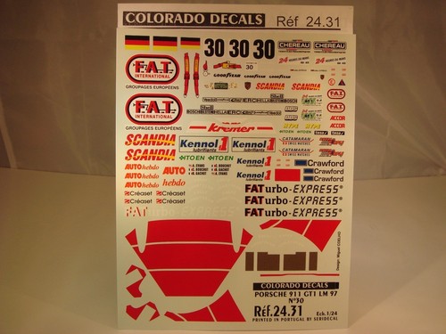 Decals porsche 911 gt1 - porsche,