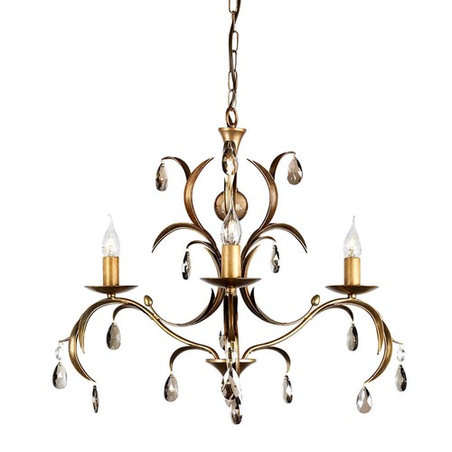 Lustre suspension métal verre - lustre,
