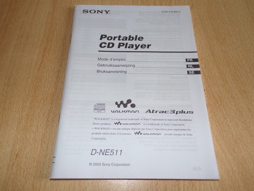 Manuel portable cd player - cd,