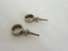 Lot 2 :  2 supports anciens de tringle à vis chromés