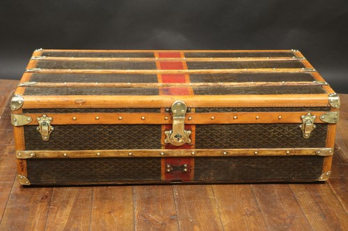 Malle cabine goyard chevron - cabine,