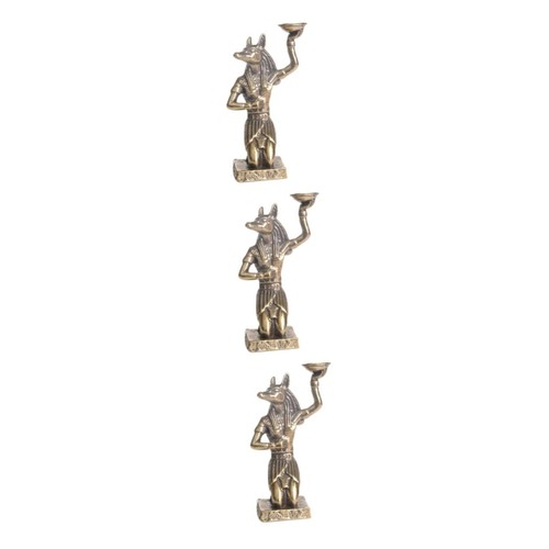 3pièces statue anubis vintage - statue,