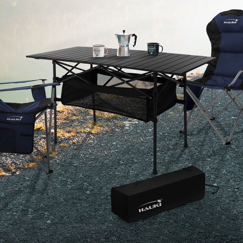 Table camping pliante noire - table,
