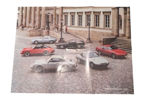 Porsche poster sales brochure - sales,