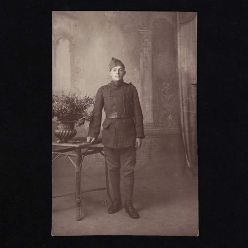 Cpa carte photo soldat - –,