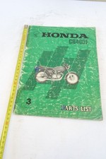 Honda CB 400 F Four Spare Parts Catalog N 3 1975 Parts Catalog