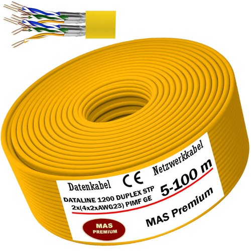 Câble lan jaune 100 - lan, m