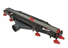 Wirquin 30721186-SO Low 500, gouttière de douche italienne avec guide de pente