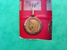 old medal gold plate new  